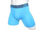 UNDERTECH, MED BOXER, 水色, 紺バンド 両外側から尻上部に紺ステッチ,